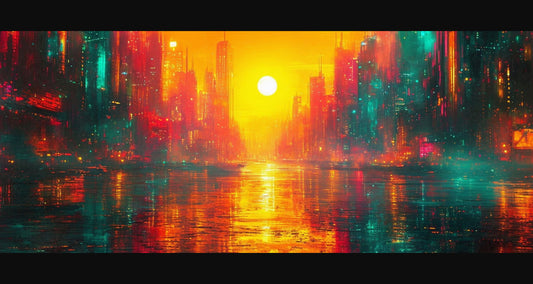 Street Level Illustration of Modern Fantasy City Architecture 0033 SN1196 - Sweet As Hell Designs