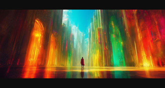 Street Level Illustration of a Futuristic City 0007 SN1146 - Sweet As Hell Designs