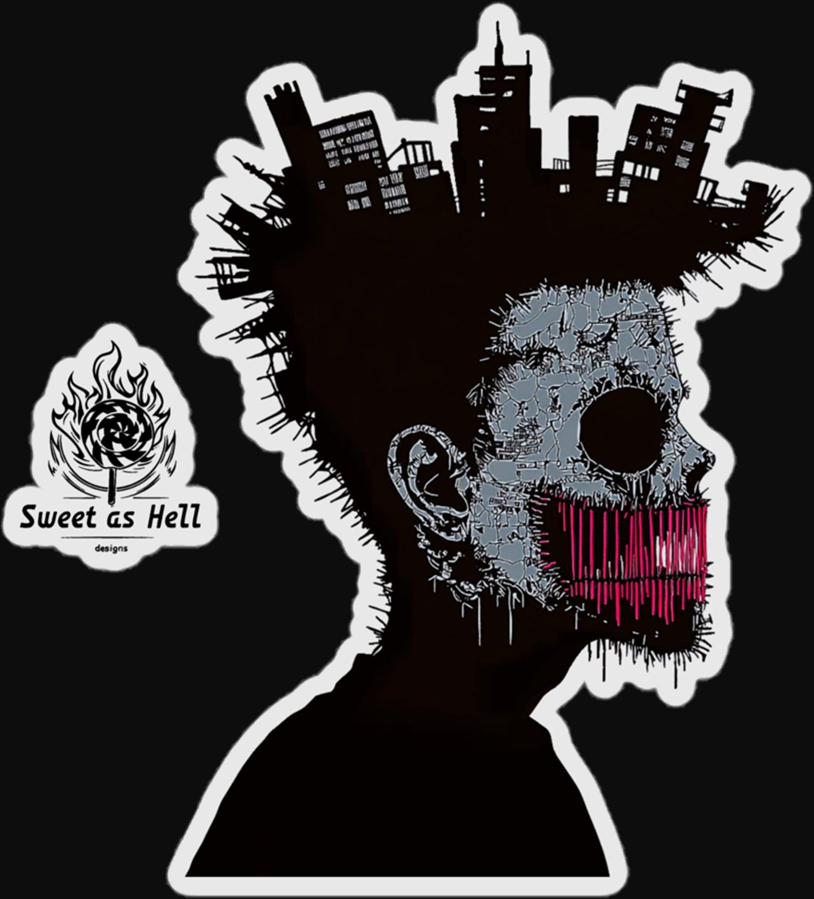 Sweet As Hell Designs' Ruffian Sticker # 2