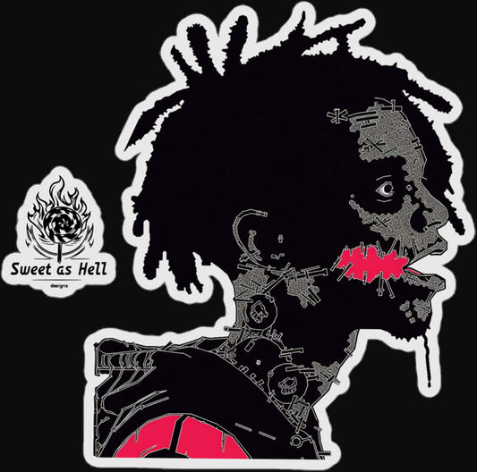 Sweet As Hell Designs' Ruffian Sticker # 3 - Sweet As Hell Designs