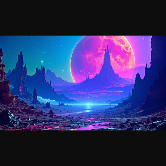 alien landscape SN3097 - Sweet As Hell Designs
