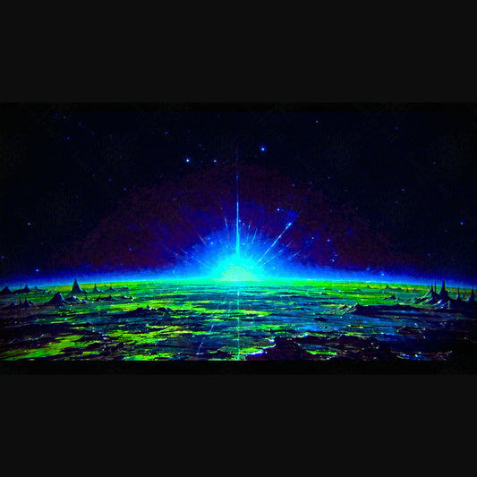alien sunrise landscape SN3100 - Sweet As Hell Designs