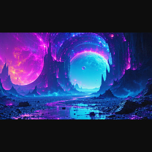 alien world landscape SN3102 - Sweet As Hell Designs