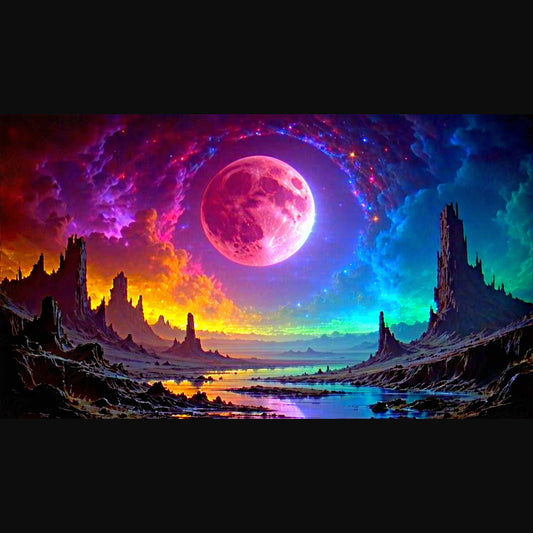 alien world landscape SN3103 - Sweet As Hell Designs