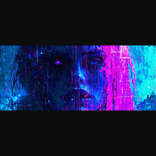 cyberpunk glitch face SN3159