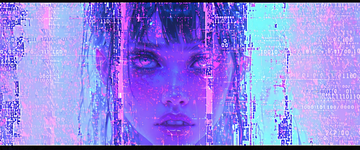 cyberpunk glitch portrait SN3160