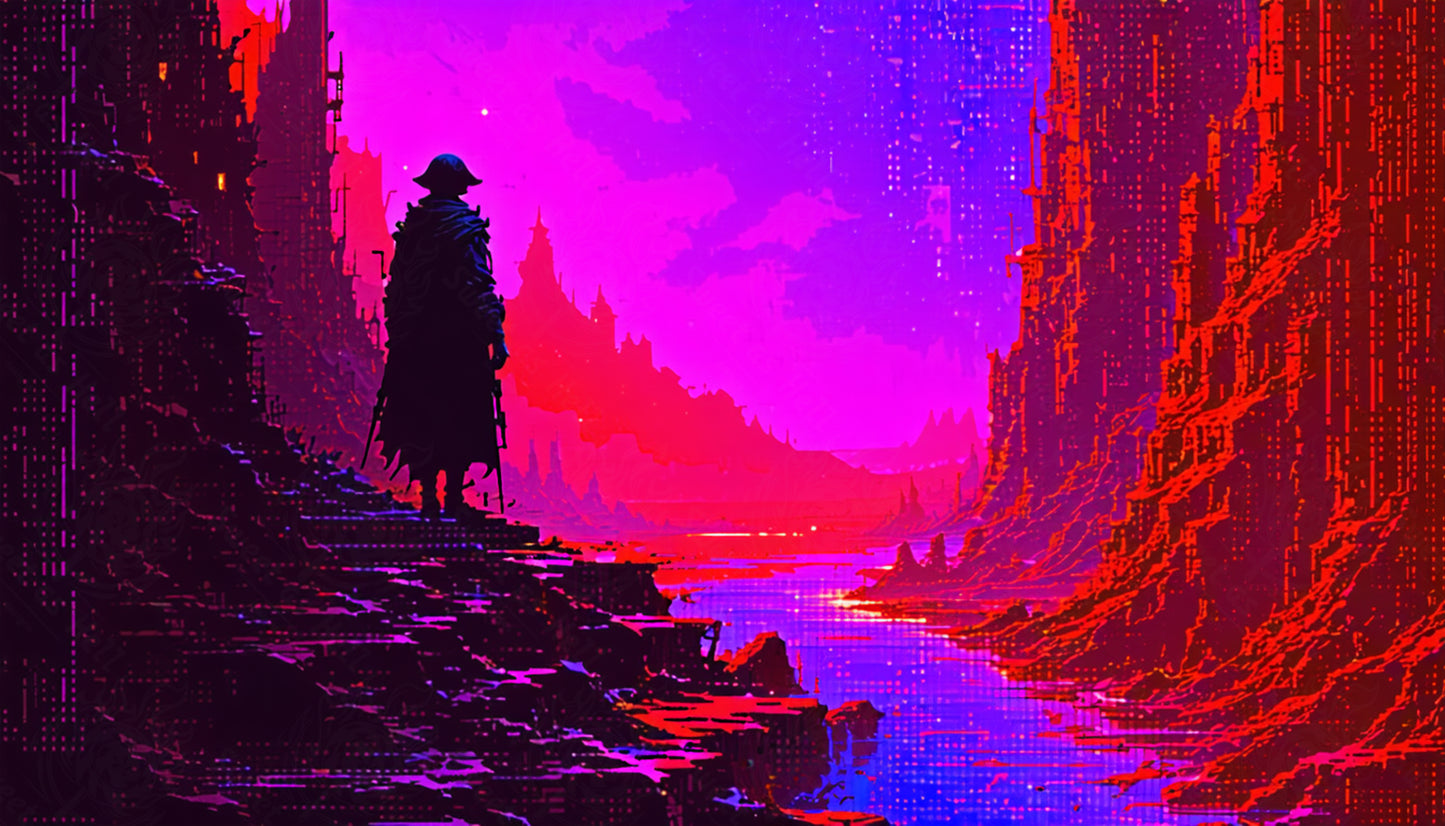 cyberpunk river scene SN3170