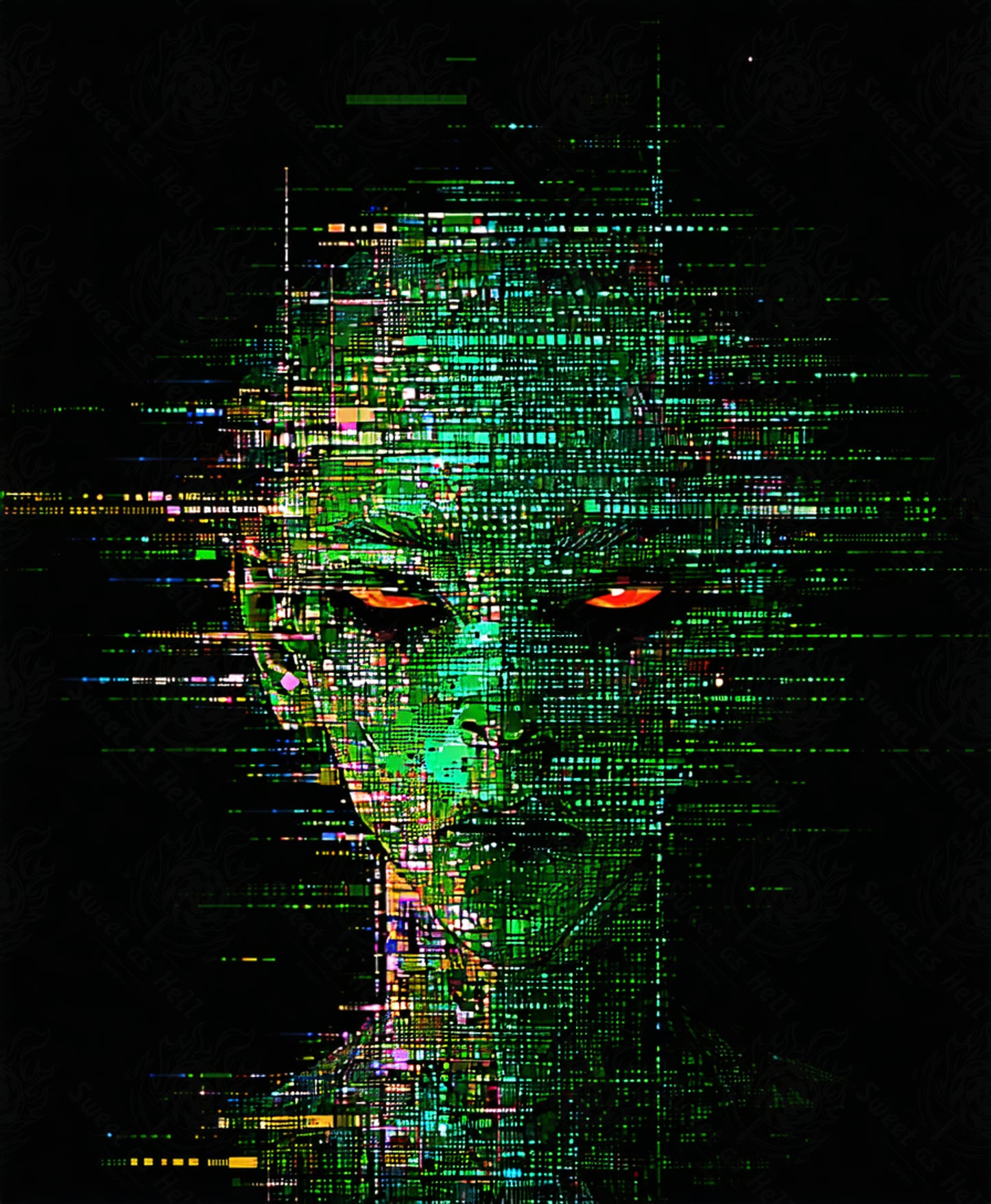 digital alien glitch SN3194