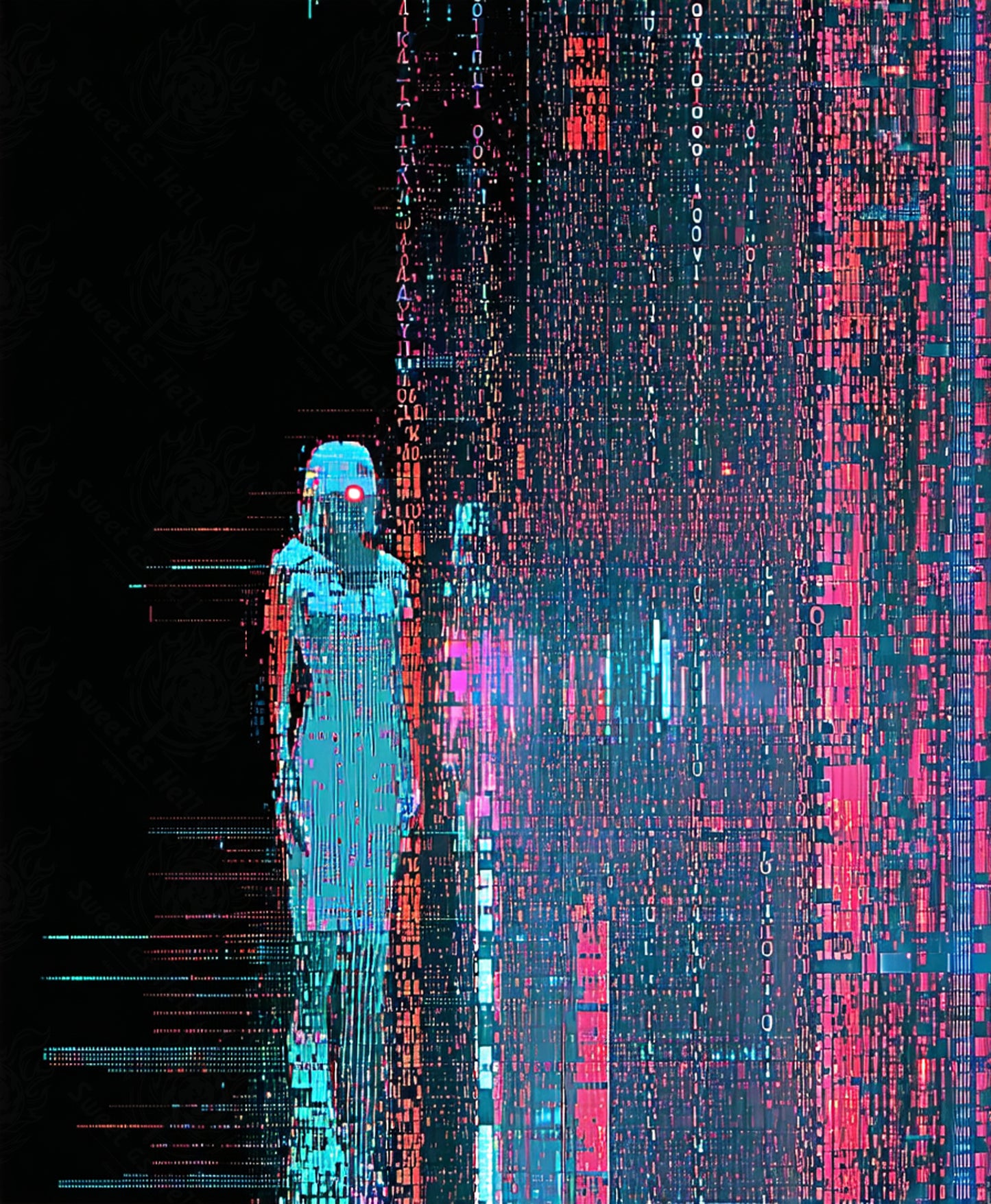 digital entity glitch art SN3224