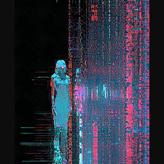 digital entity glitch art SN3224