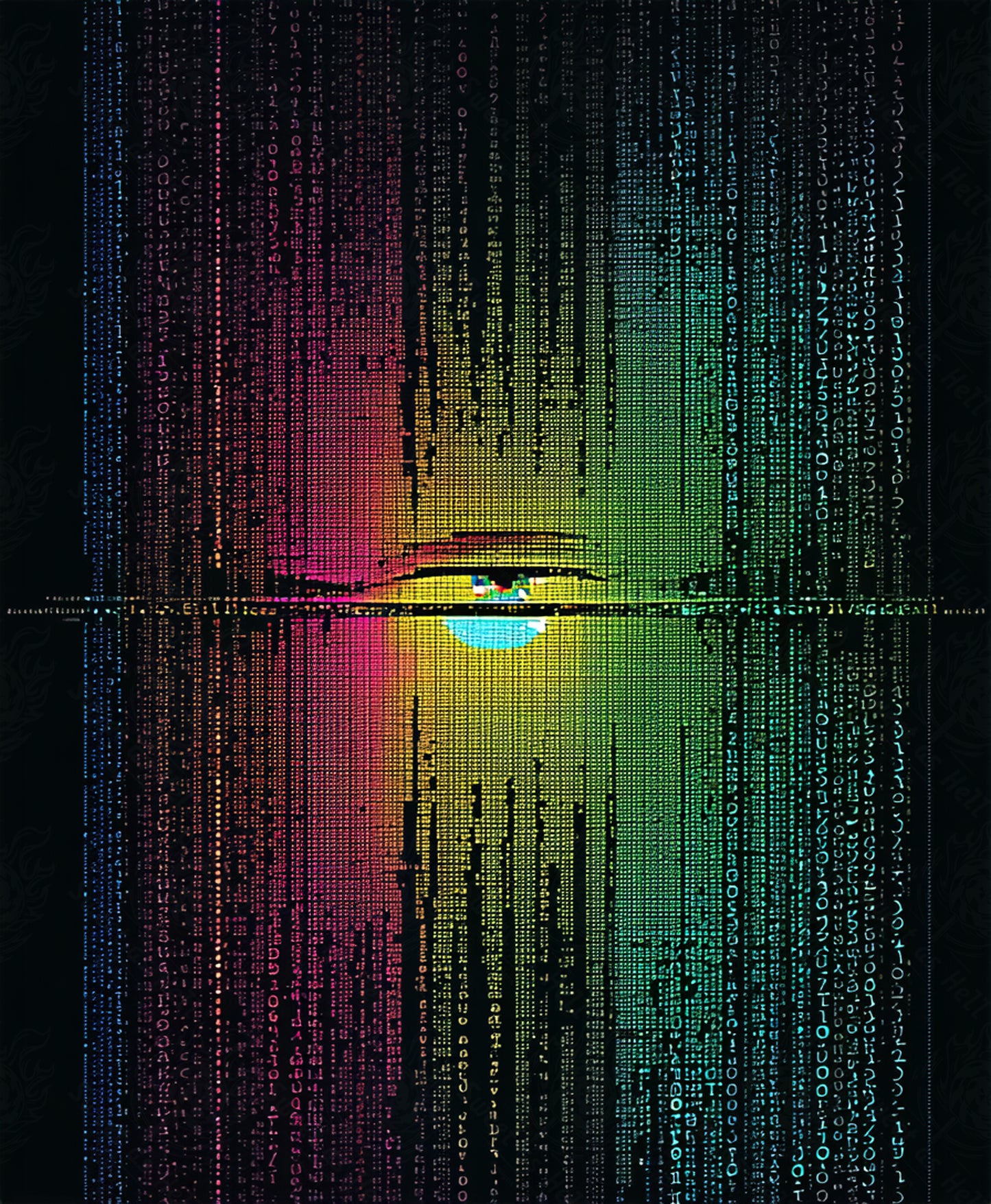 digital eye matrix rain SN3232