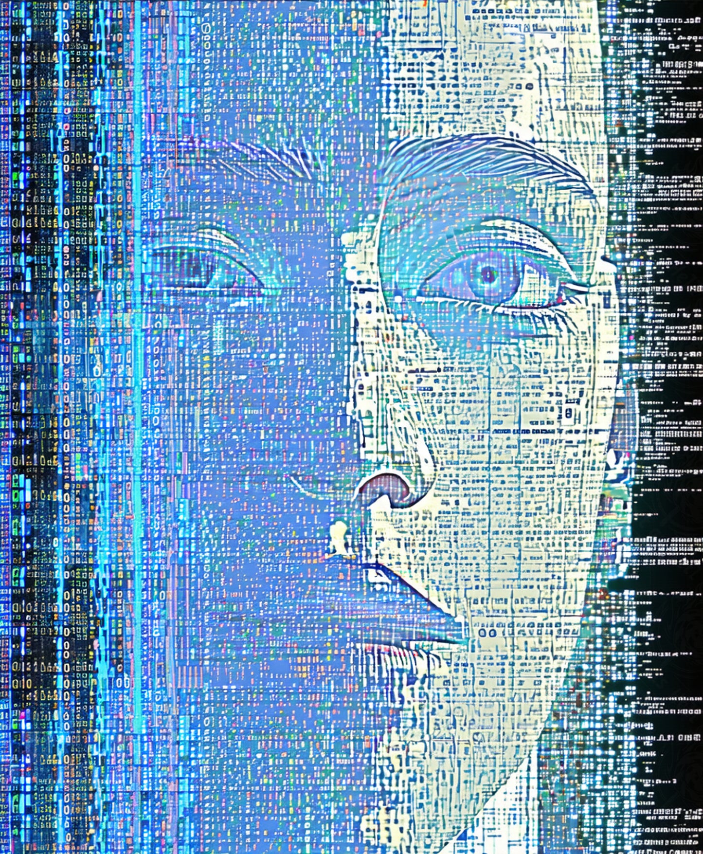 digital face code pixels SN3234