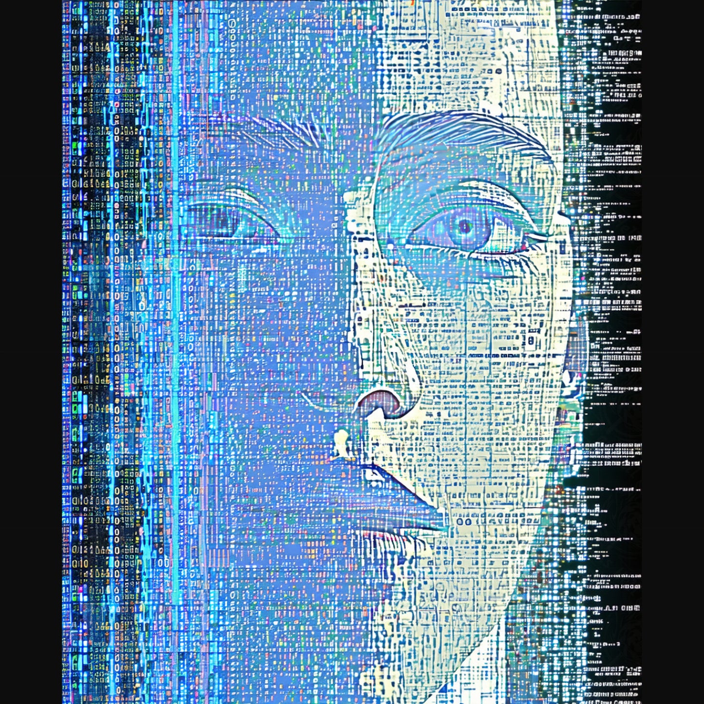 digital face code pixels SN3234