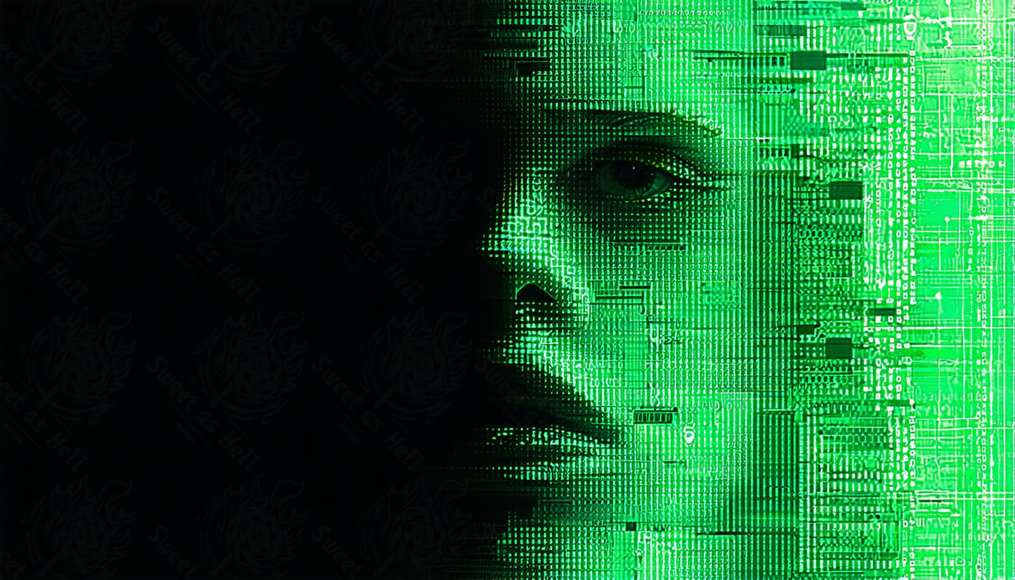 digital face in matrix SN3240