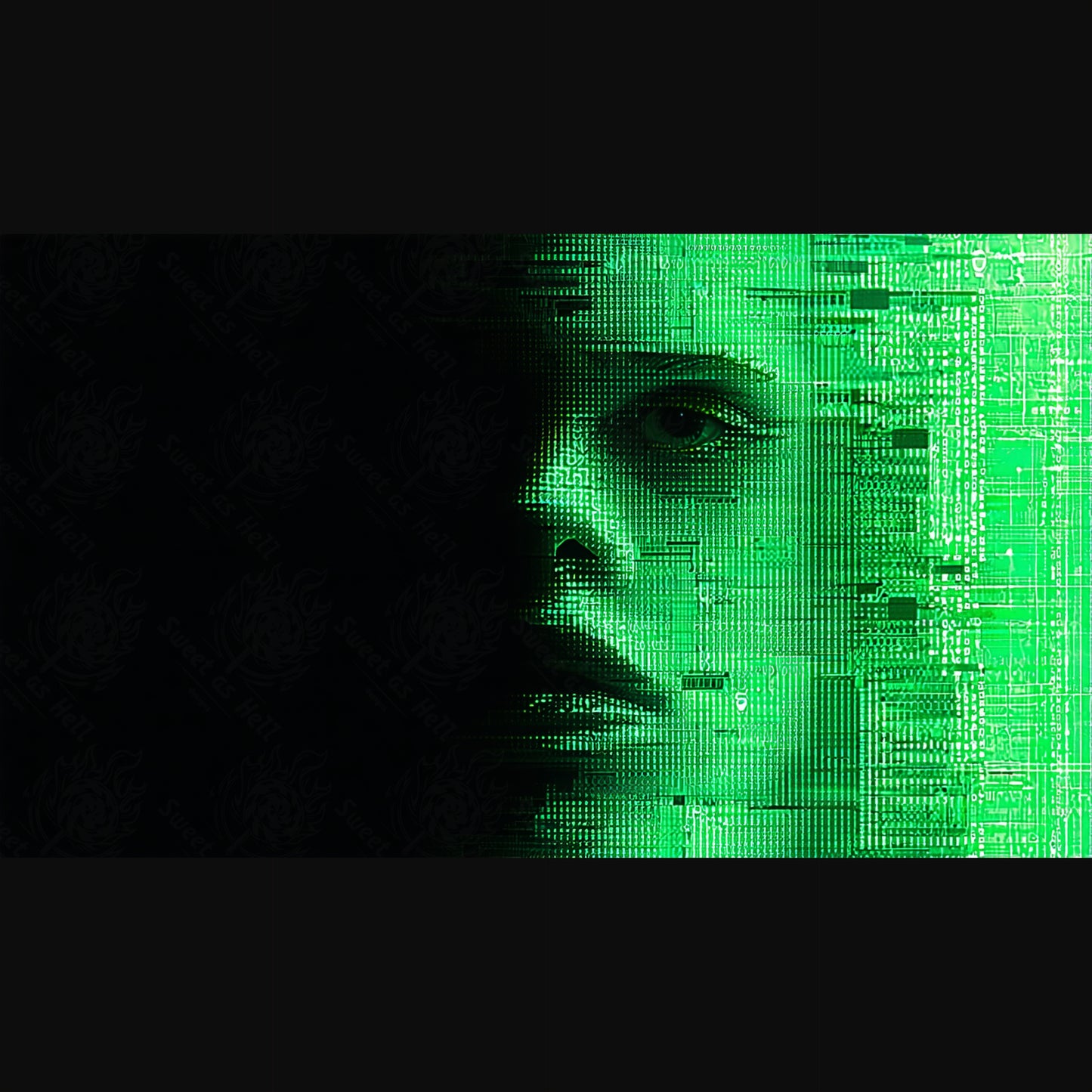 digital face in matrix SN3240