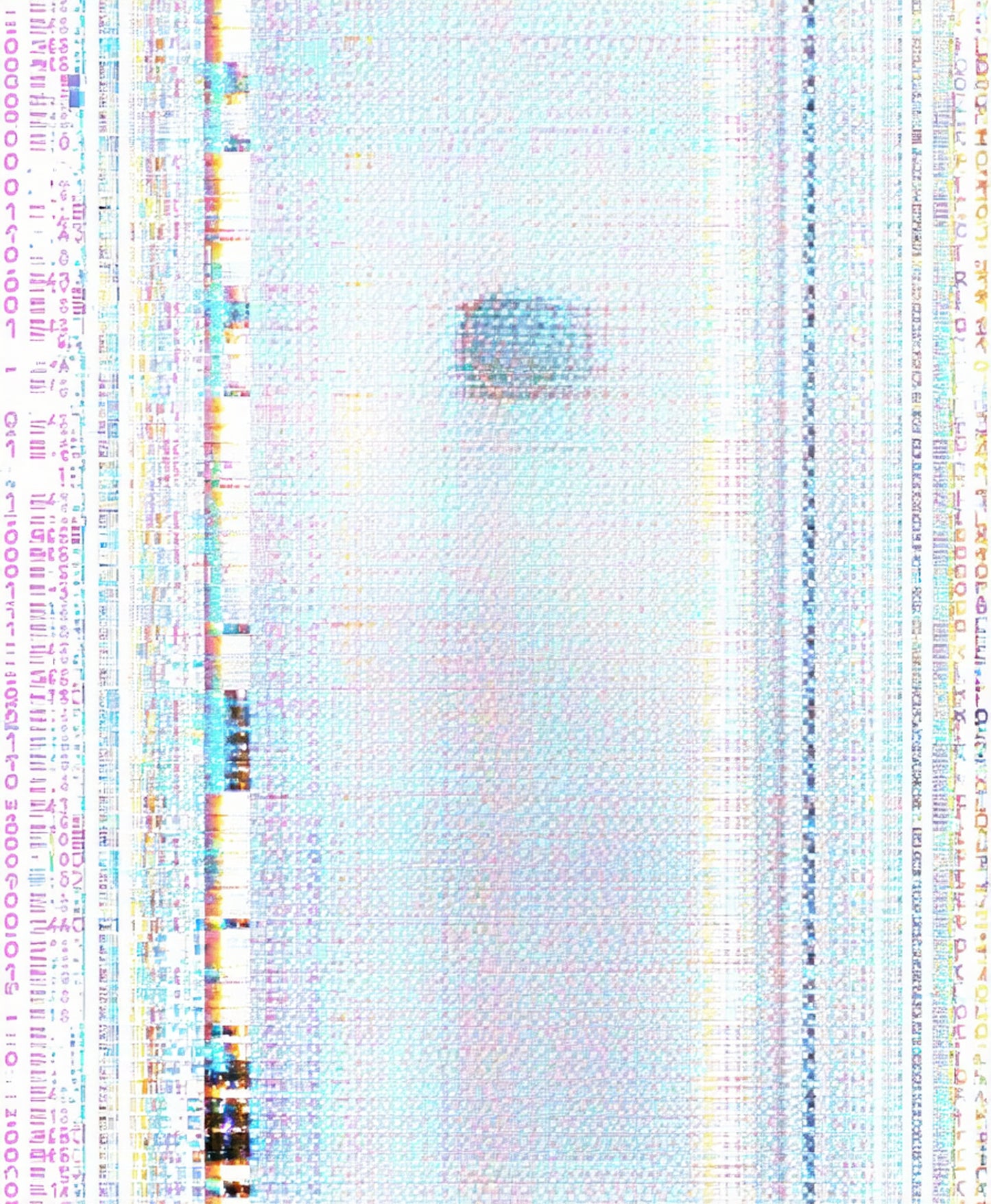 digital glitch blue SN3258