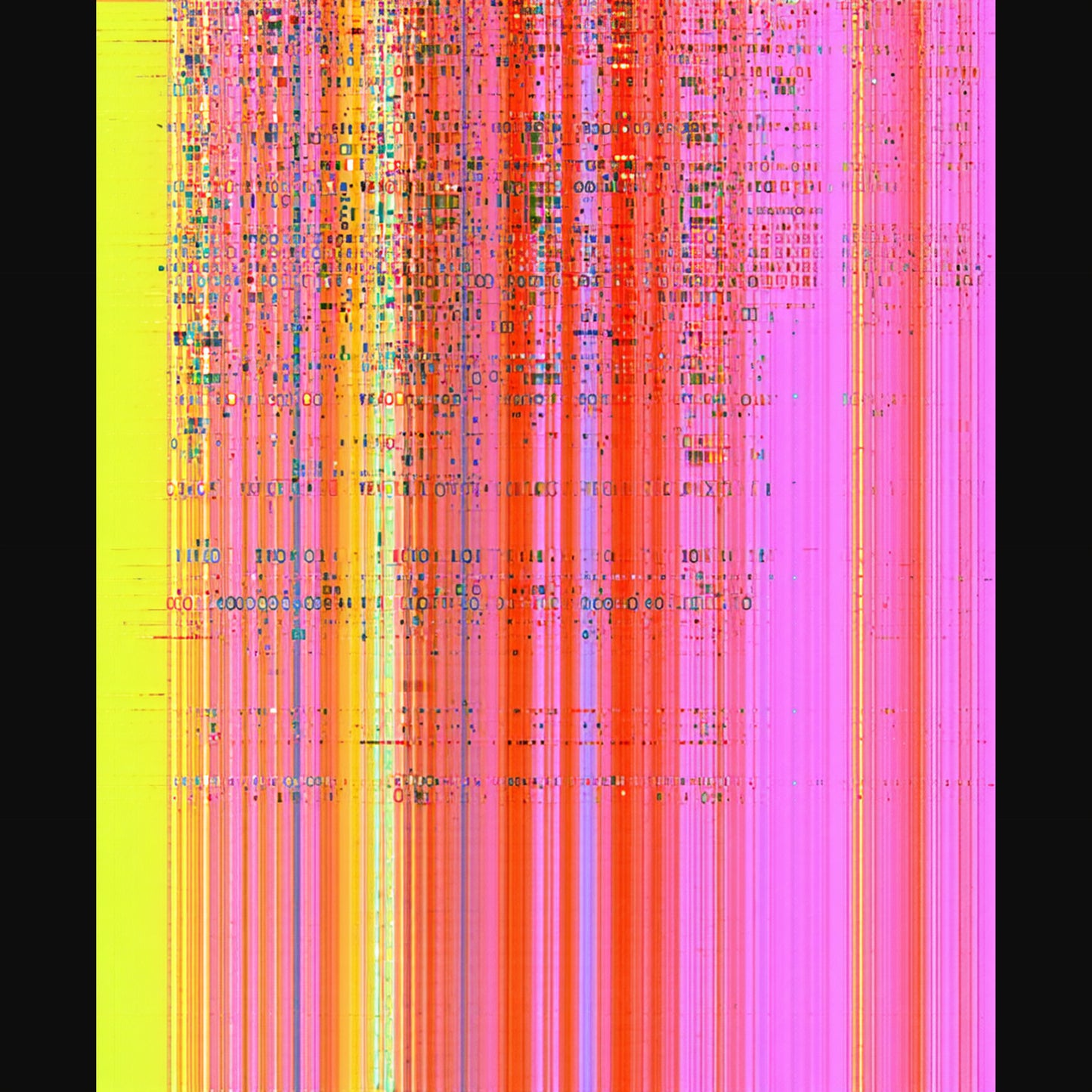 Tapiz digital con efecto glitch SN3262