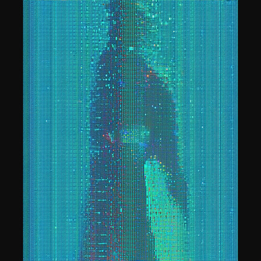 digital rain turquoise SN3288