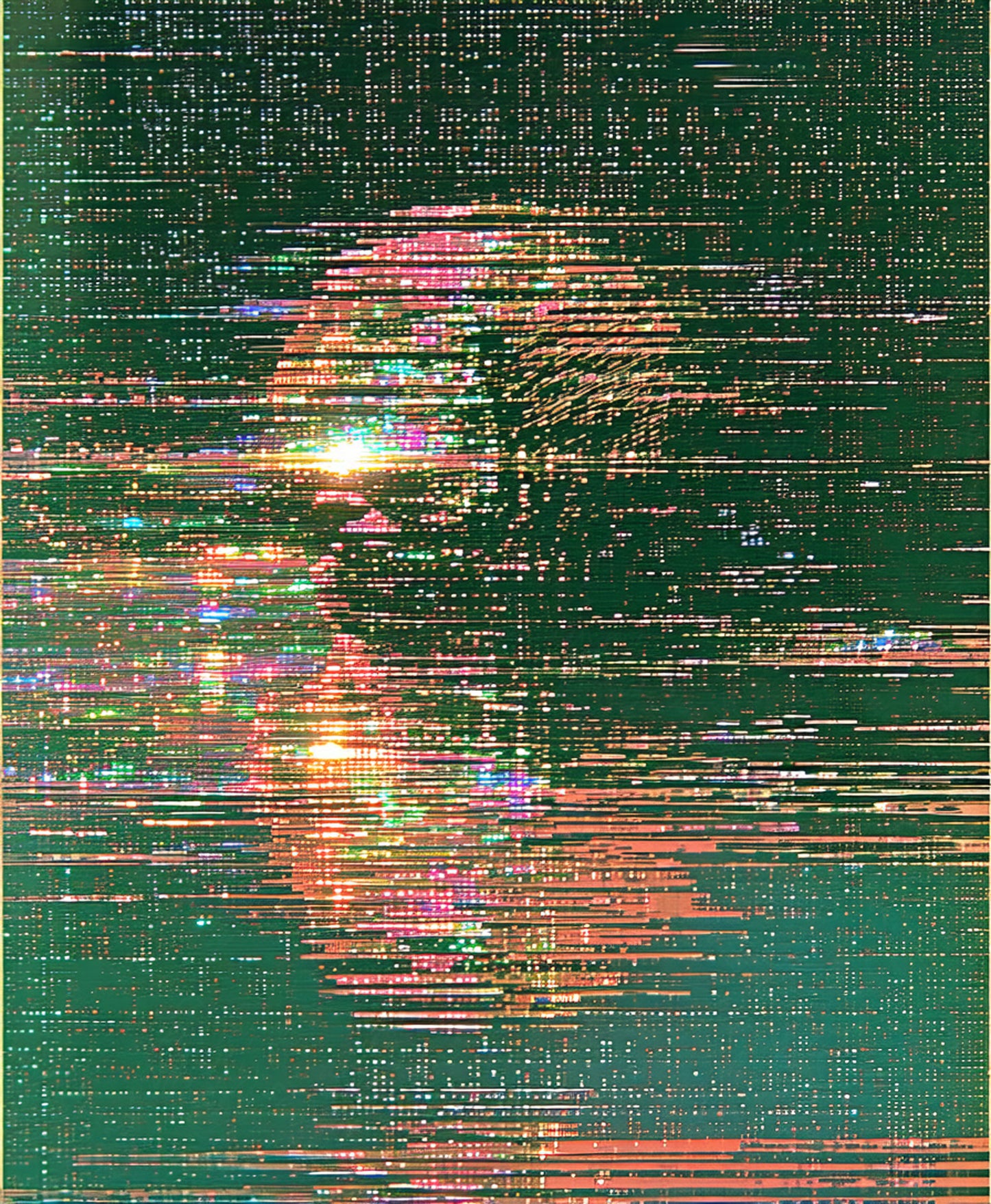 glitched digital portrait SN3330