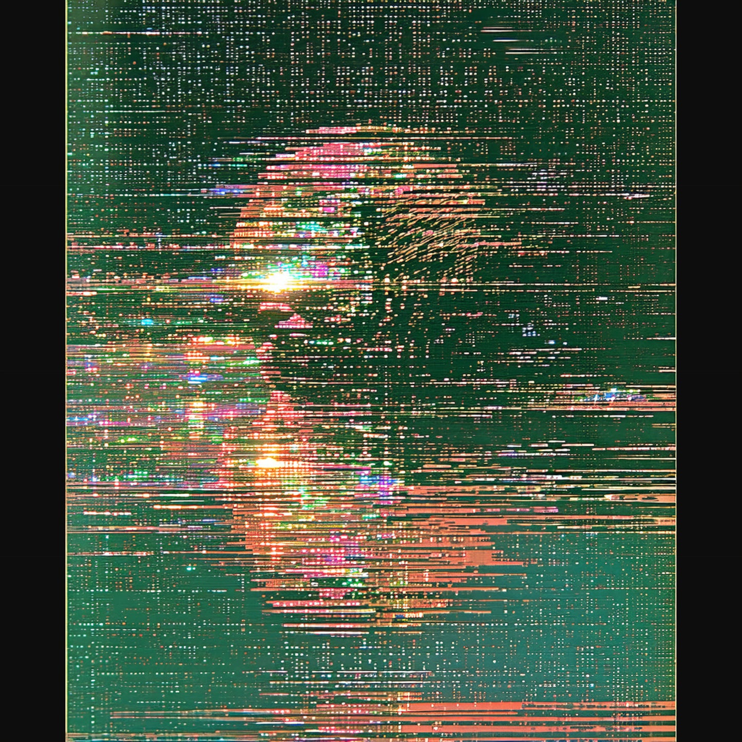 glitched digital portrait SN3330