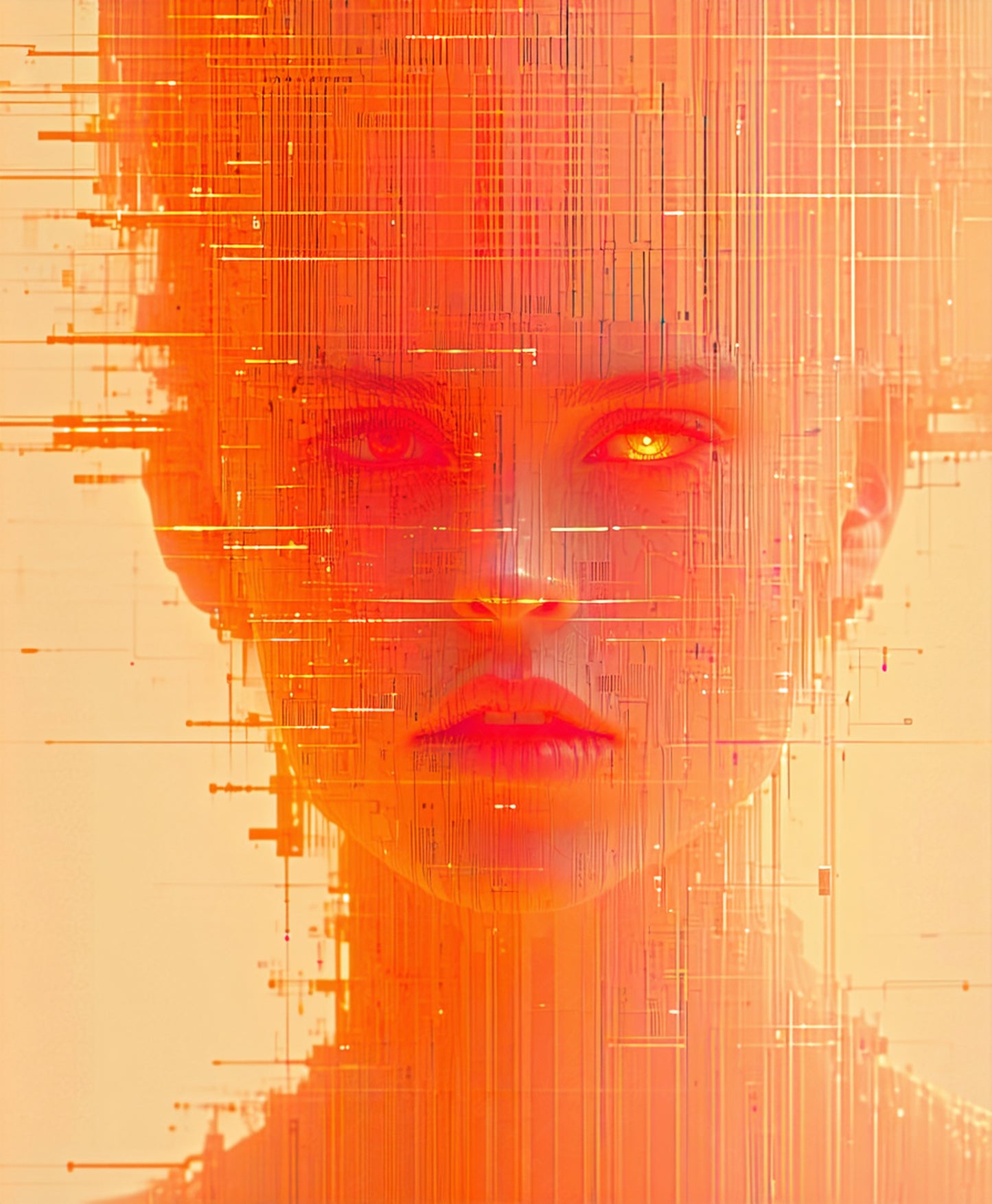 glitching orange face SN3348