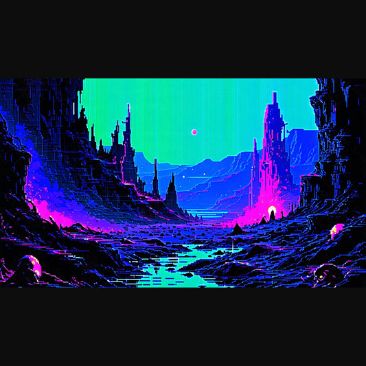 neon city ruins SN3374