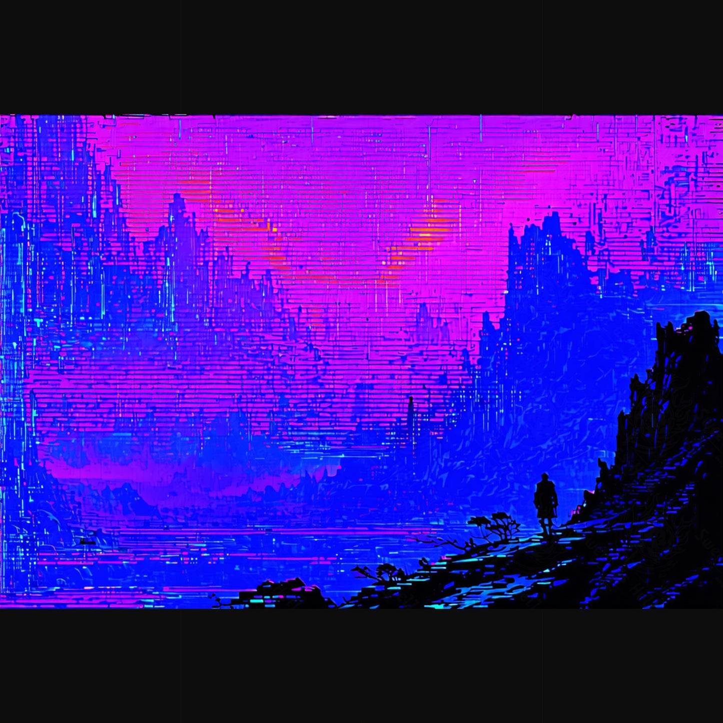 synthwave sunset hike SN3429